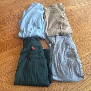 Abercrombie Kids essential icon long sleeve shirt (4 pack)